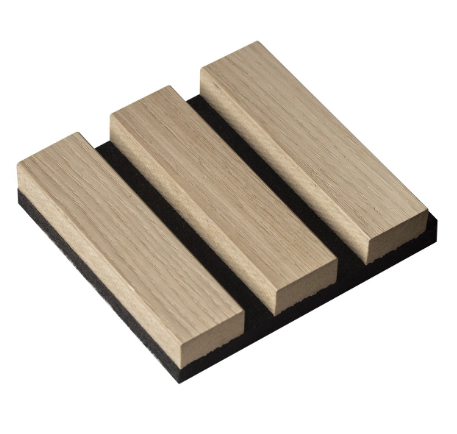 Standard Size 2400*600*21 mm Wall Wood MDF PET Acoustic Panel for Interior Decoration