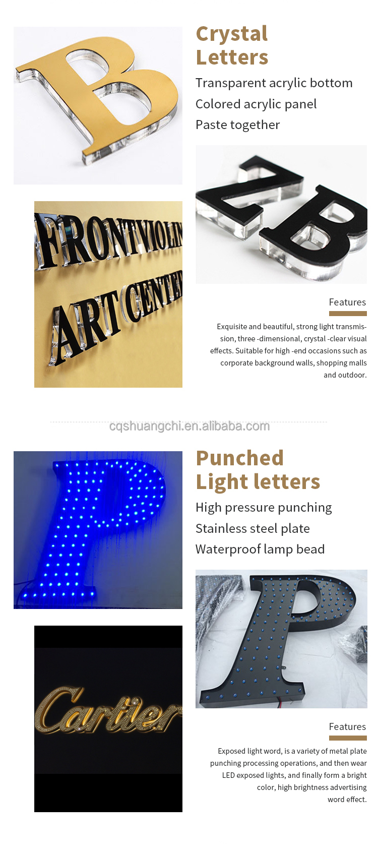 Advertising Display LED Light Box Sign with 12V Input Voltage and Luminous Characters