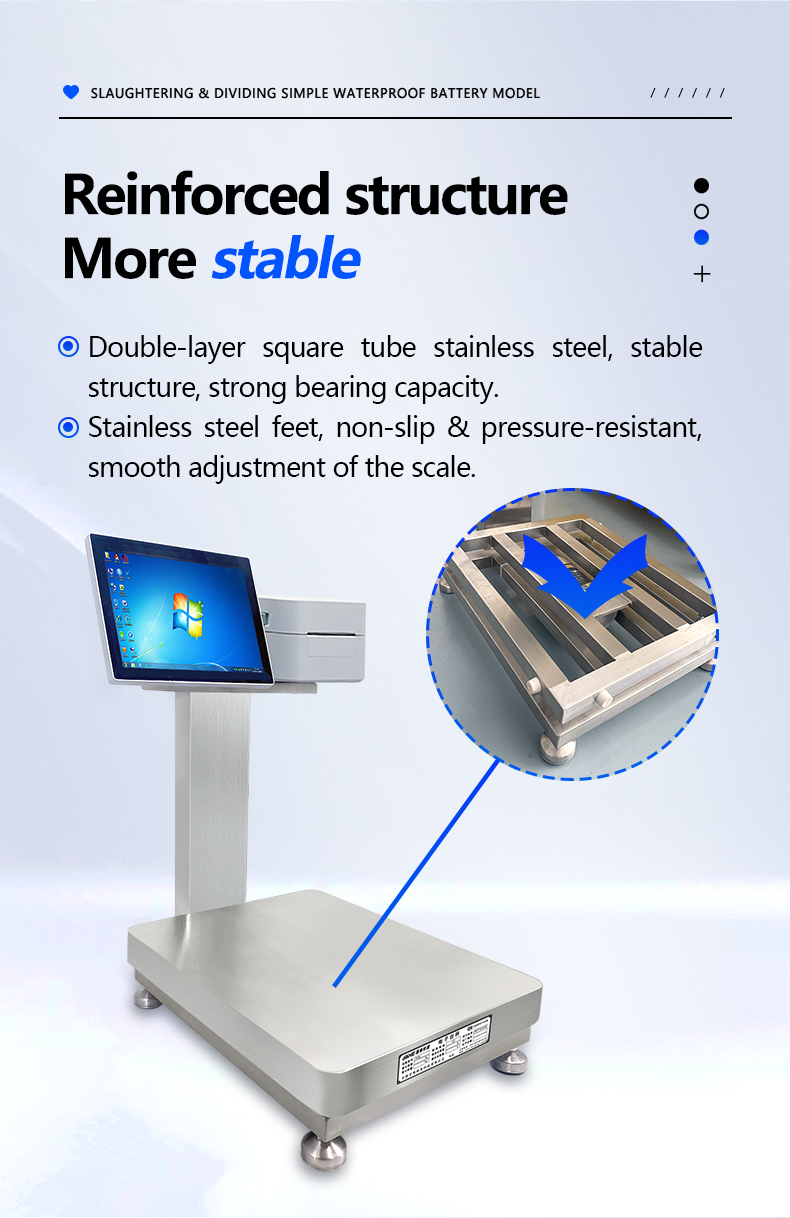 SOHE Simple Waterproof Intelligent Scale with 60kg Weighing Capacity and Built-in Battery