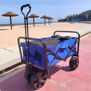  PP Wheel Retractable Collapsible Folding Wagon Garden Transporting Cart Manufactures