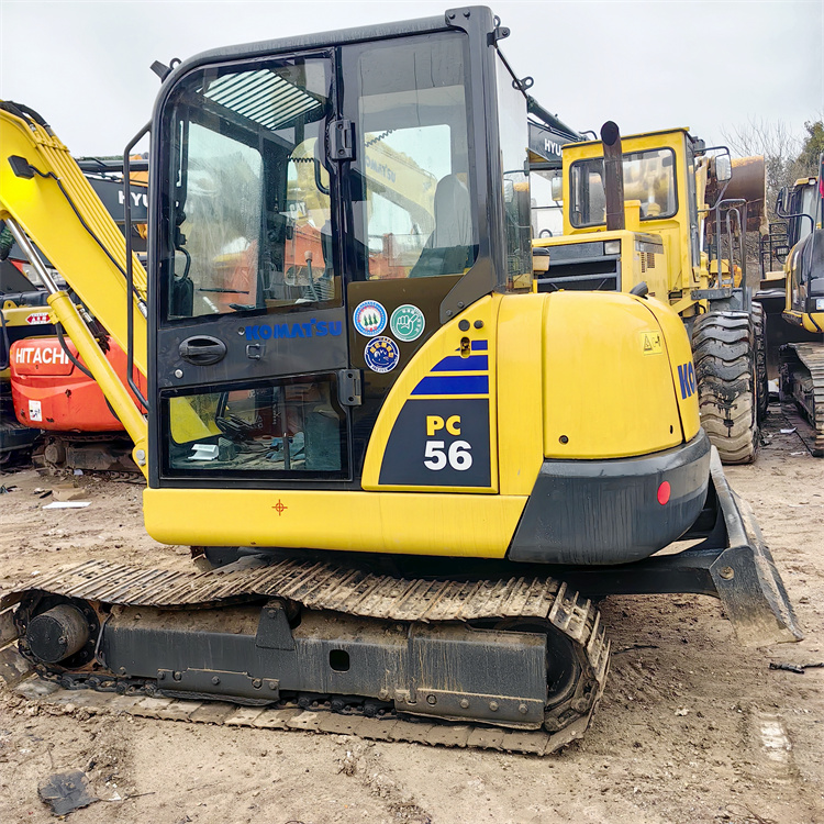 Affordable KOMATSU PC56 Excavator with Low Working Hours and Crawler Chain Movement