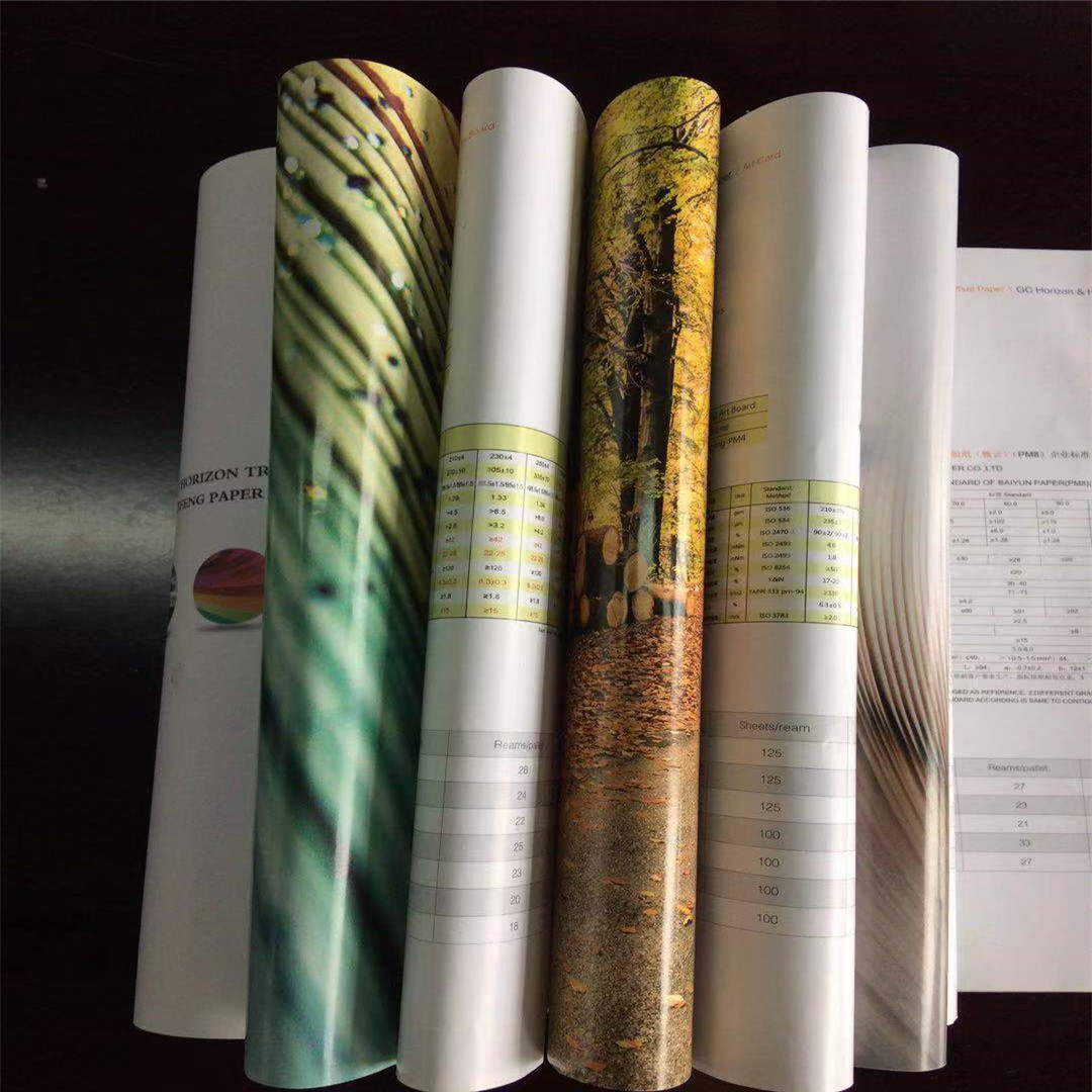 Double Side Art Coated Paper Offset Printing Compatible for Moisture Proof Packaging