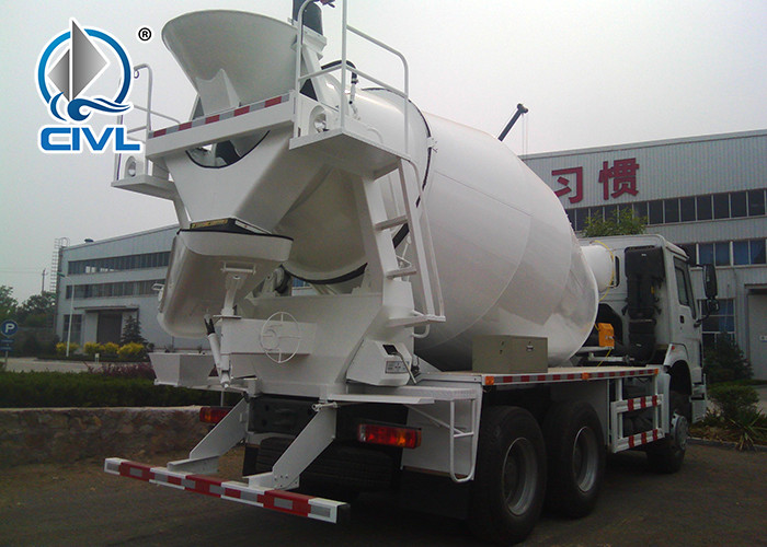 Sinotruk Diesel Concrete Mixer Trucks 375hp 130hp ,Concrete mixing truck