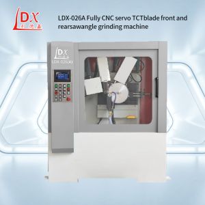 China Full Enclosed Servo Swing Angle CNC Circular Saw Blade Front And Rear Angle Grinding Machine LDX-026A on sale