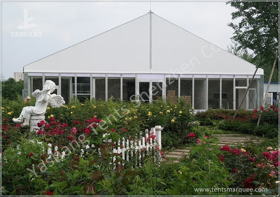 Decoration Outdoor Aluminum Wedding Reception Tents Colorful Lighting / Lining