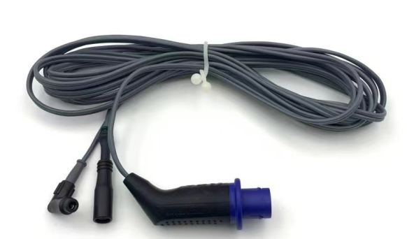 CE approved Reusable Silicon Electrosurgical Handpiece Cable compatible with Erbe 5P to 2.0 banana pin+2.5