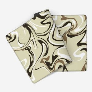 Smooth Surface 900*400*3mm Abstract Strata Liquid Fluid Pattern Mouse Pad With