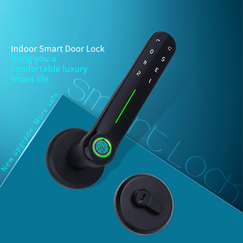 Hot Selling Indoor Smart Fingerprint Door Lock With Silent Lock Body Keyless Entry Home with Your Smartphone