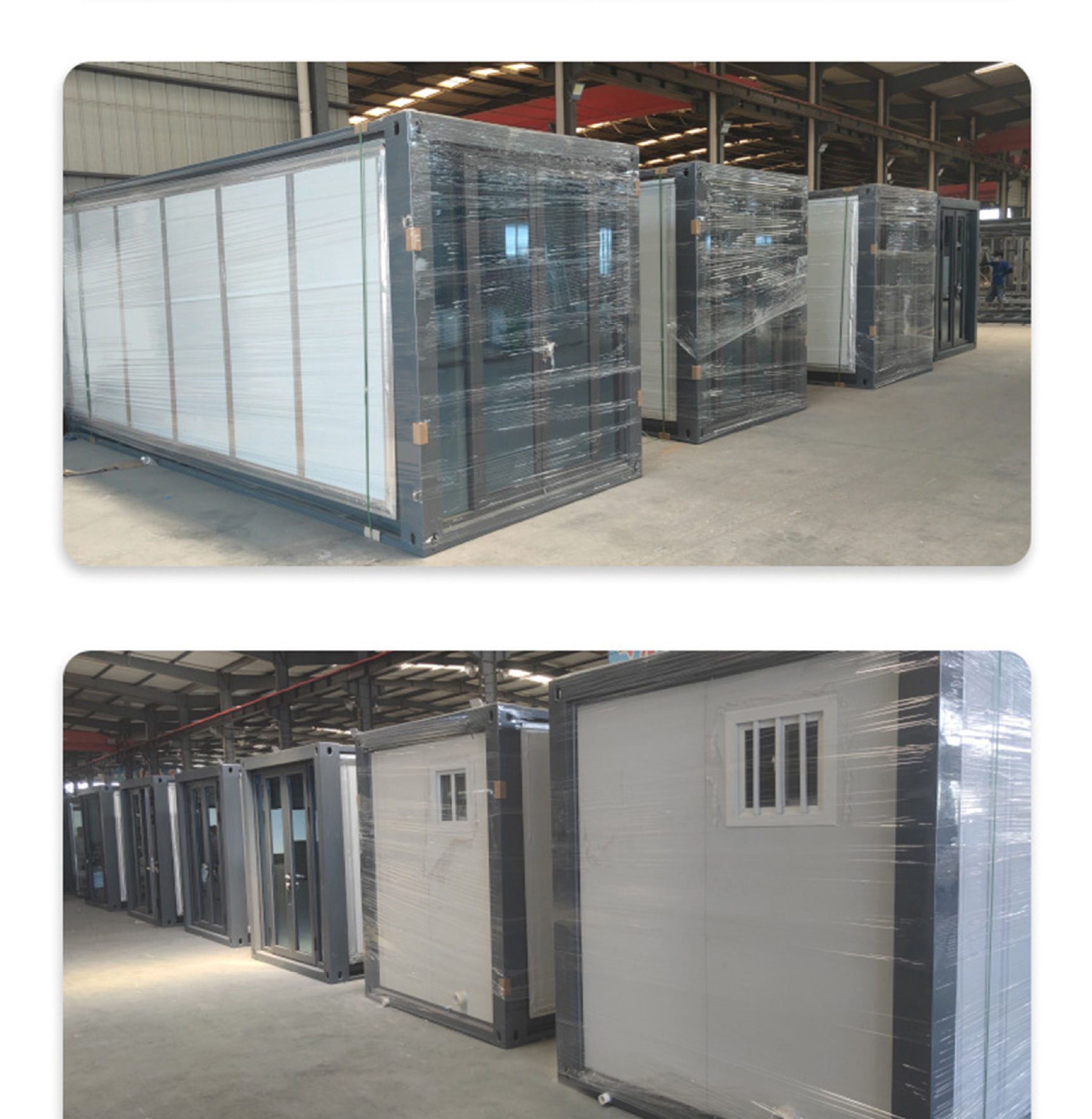 Double wing folding box mobile room can be foldable living container expansion room spread wing packing box room