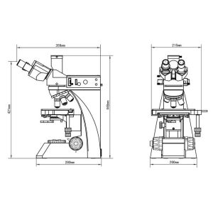 Upright Reflected Digital Metallurgical Trinocular Microscope with Polarizer