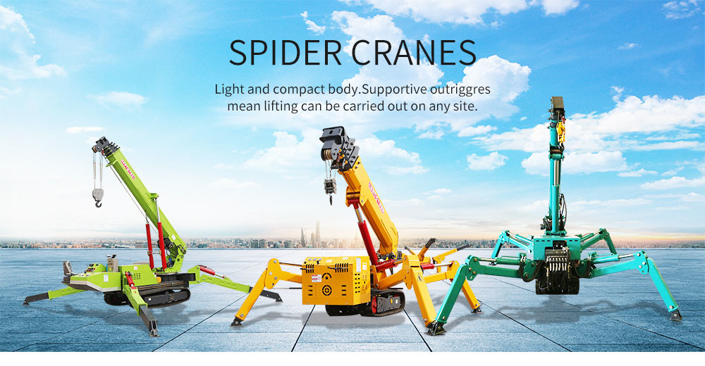 ZHONGMEI 8T Heavy Duty Lifting Machine Spider Lifting Cranes With CE Certificate