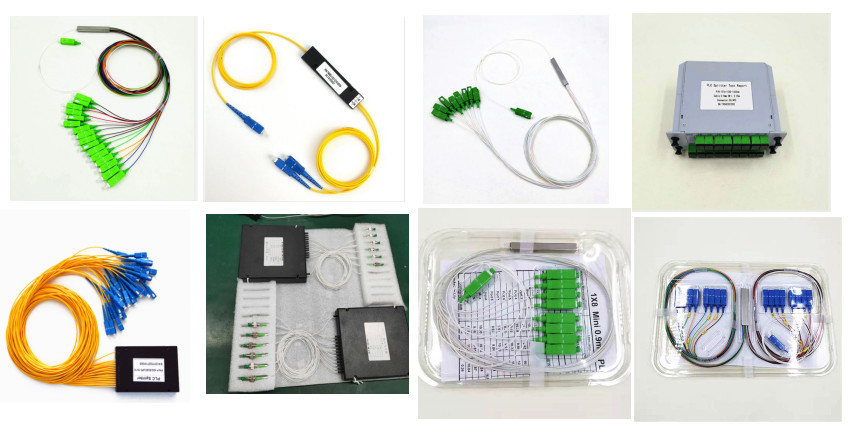 1*2 ABS GPON Passive Optical Splitter With UPC APC Connector 1260-1650nm Wavelength