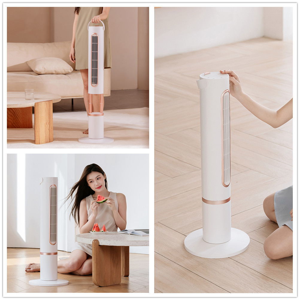 Bladeless Air Circulator Cooling Fan 10000mAh Tower Remote Control Oscillating Fan