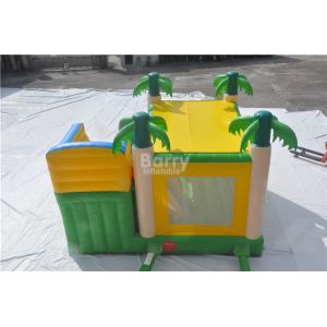 Big Palm Tree Jungle Inflatable Combo , Children's Bounce House