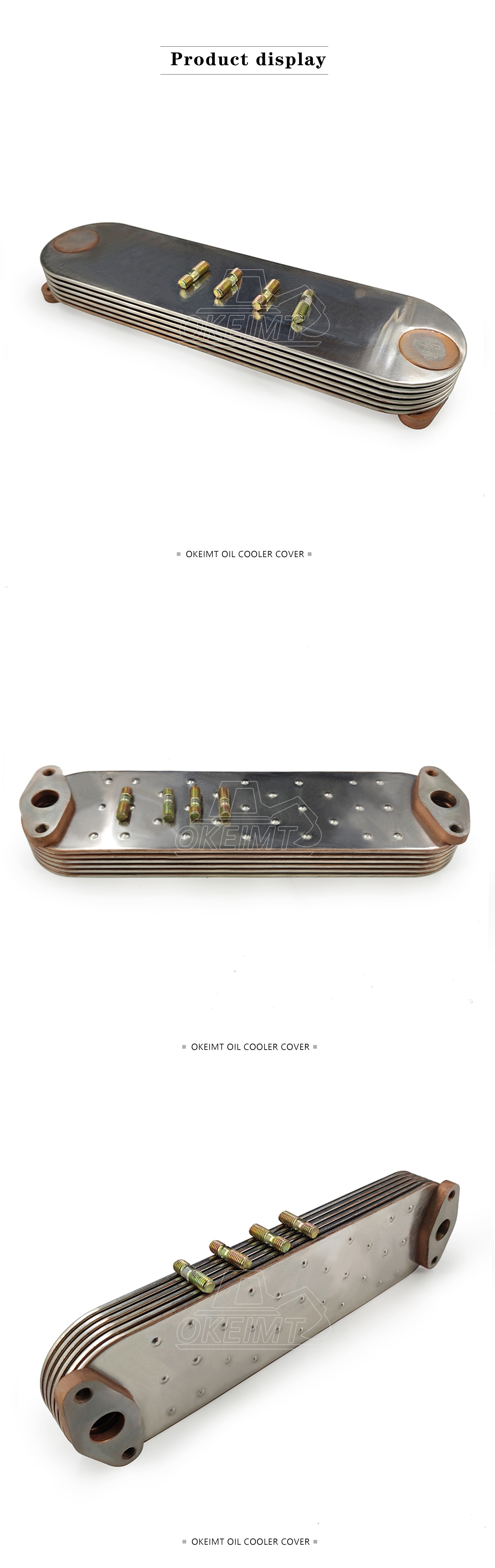 Engine Oil Cooler 6P Oil Cooler 1-21723039-0 for lsuzu Engine 6SA1 6SD1 Hitachi Excavator EX300-2 EX300-3 EX3