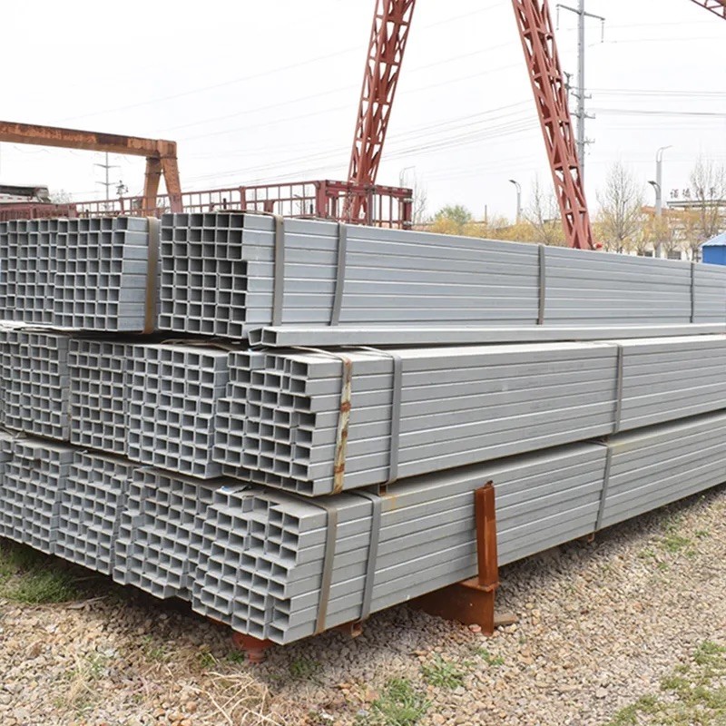 Fluid Square Galvanized Steel Pipe 27mm Hot Rolled For Construction