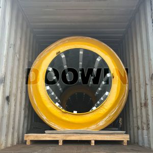 Yellow Monopile Donut Fender Low Reaction Floating Foam Fenders Marine