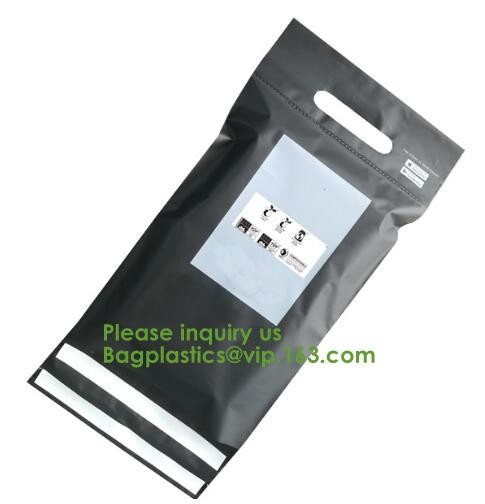 Compostable biodegradable packaging mailing bag with handle,Biodegradable compostable plastic courier shipping envelope