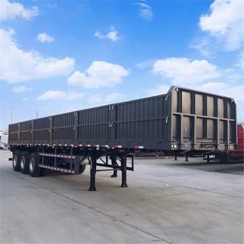 CIMC 3 axle 12400*2610*1550mm customized Design for Timber Coil and Steel Container Haulage Side Column Flatbed Semi Trailer