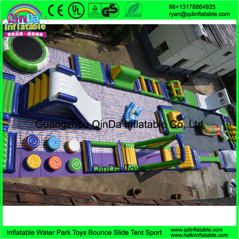 Guangzhou Qinda inflatable floating water park games giant adults inflatable water park