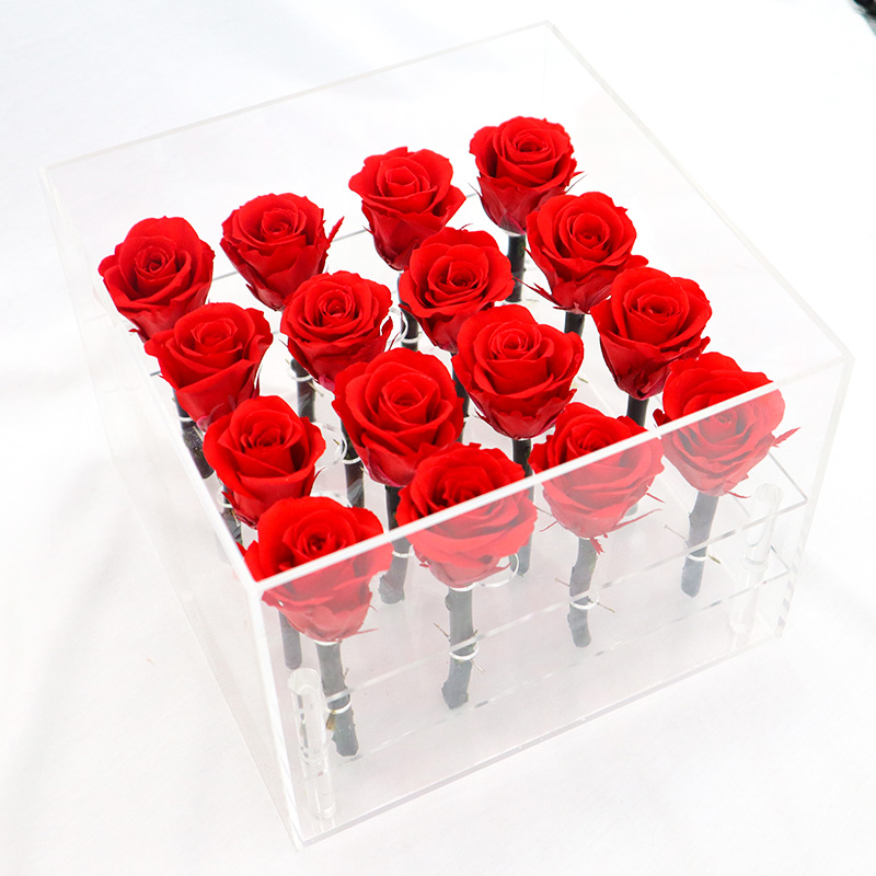 Handmade Preserved Roses Live , Real Touch Flower Decoration For Wedding Reception