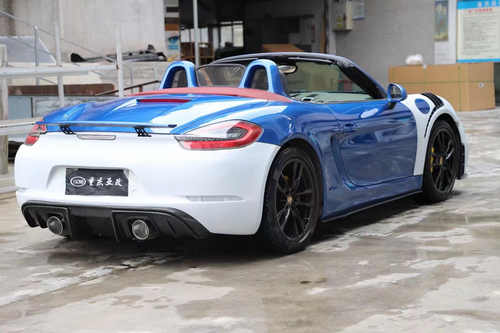 Auto Parts for Porsche 981Boxster Cayman Body Kit 981Boxster Cayman Upgraded GT4-style Front and Rear Bumper Body Kit
