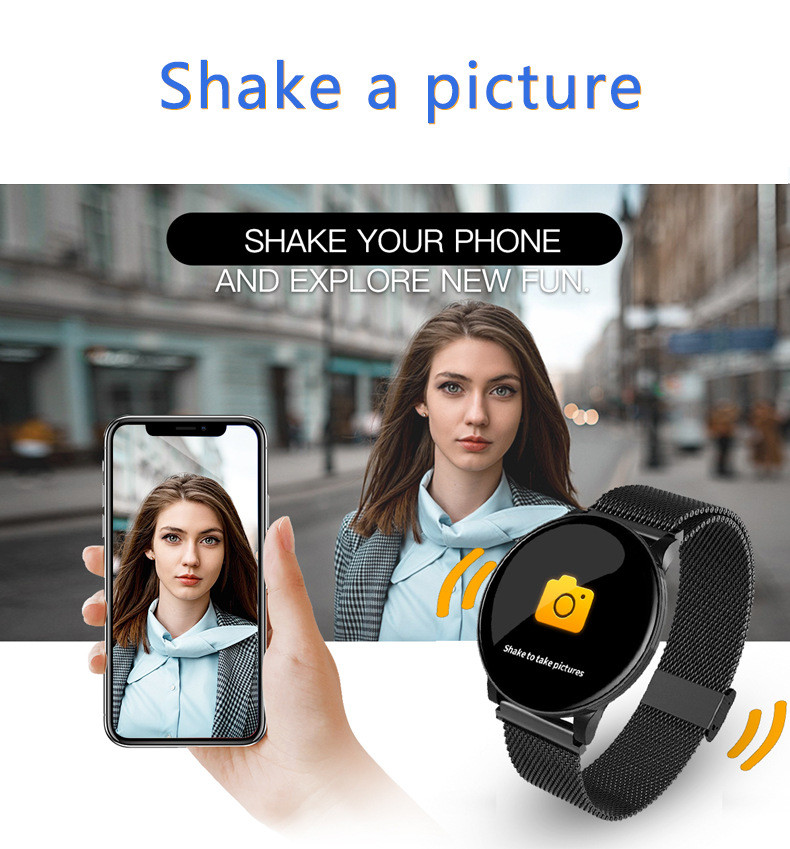 Ladies Smart Watch With Bp Monitor , 1.3 Inch Waterproof Sports Smartwatch