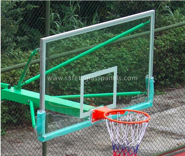 Quality Super Toughened Safety Glass Basketball Backboard Wall Mount For Buildings for sale