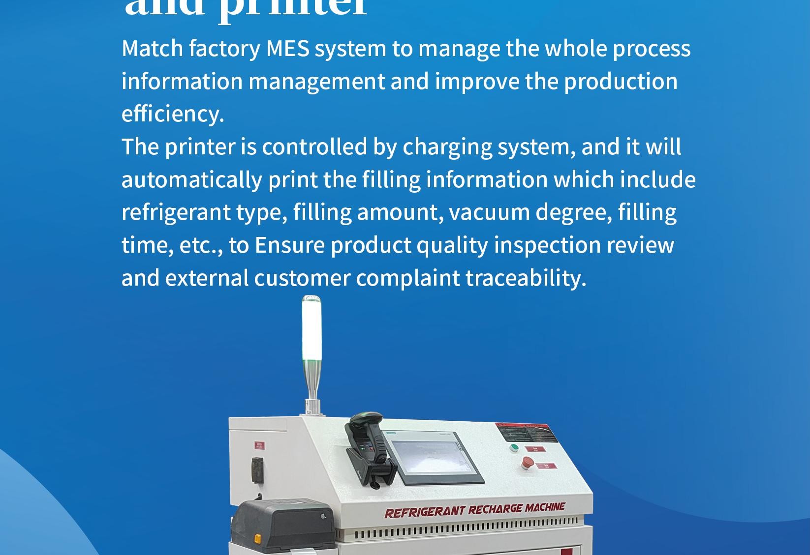 Single System Gas Freon Charging Station ATEX Certificated CM8600 ExS
