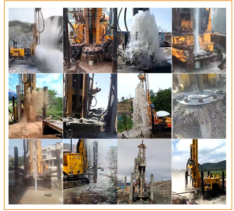 GK 200 High Drilling Efficiency 180 m Crawler Mounted Drill Rig For Water Borehole