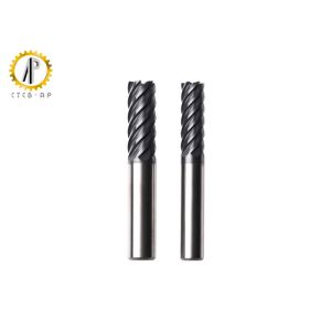 HRC58 Nano Coated Tungsten Carbide End Mills With 6 Flute