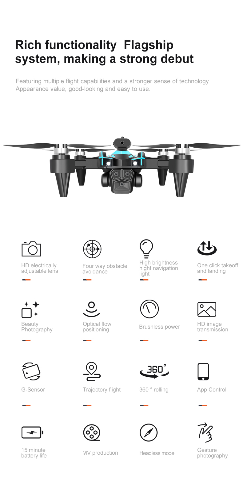 Newest 3 Hd Cameras K12 Max Drone Optical Flow 4k Fpv Infrared Obstacle Avoidance Drones Foldable Quadcopter RC Drone Toys