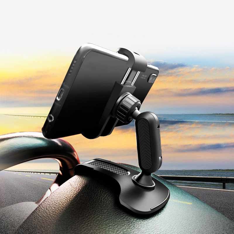 Rearview Mirror Car Dashboard Mobile Holder 360 Degree Rotating 7 inches