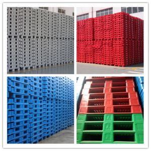 HDPE material three runners rack and transport plastic pallet