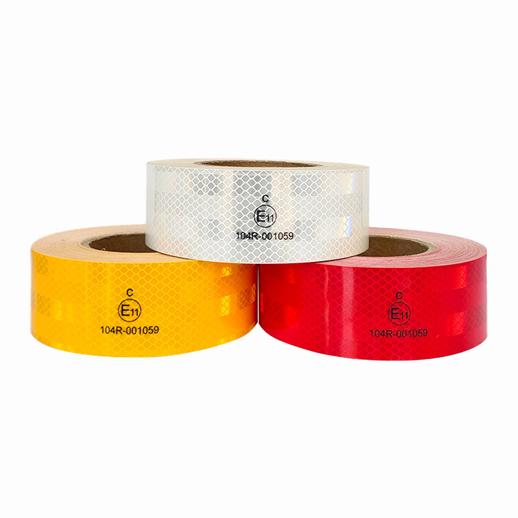 Customized Size Driveway ECE Reflective Tape Red White For Safety Warning