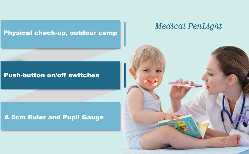 Medical Pen lights for Nurses Medical scissors Trauma shears Bandage scissors EMT shears  medic kit