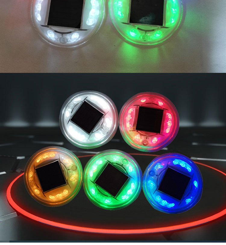 Roadway Safety Solar Plastic Cat Eyes Reflective Road Stud with Multiple LED Colors