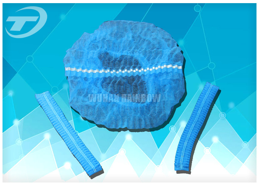 Colorful PP Nonwoven Clip Disposable Surgical Caps double elastic for Cleanroom Lab