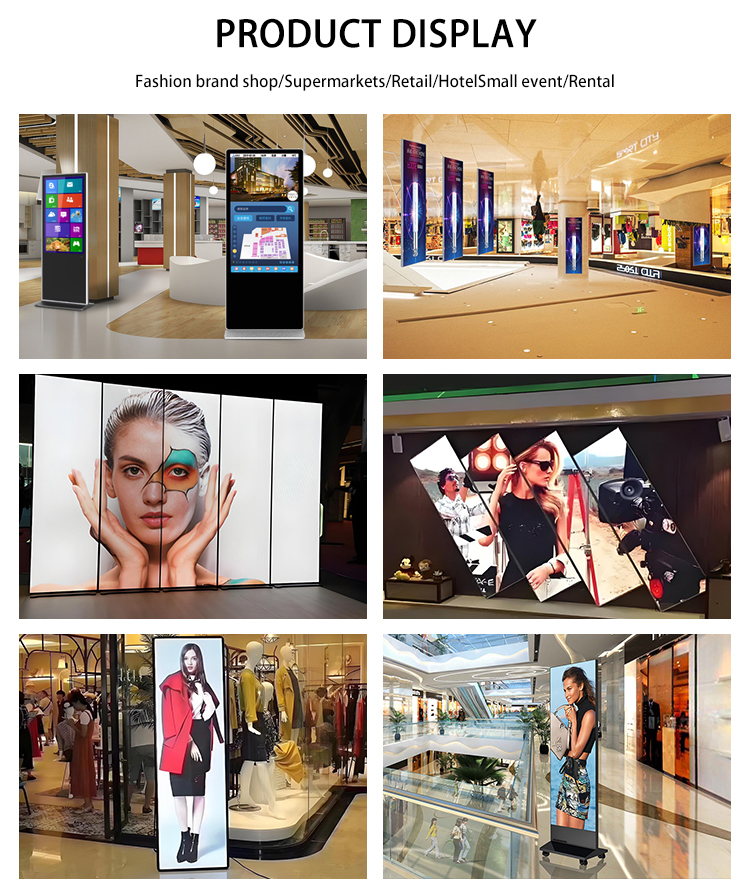 Indoor LED Poster Display P2 Portable Digital Advertising Display