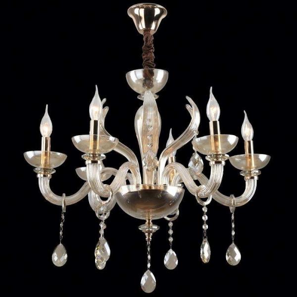 Artisanal K9 Glass Crystal Chandelier Dimmable LED Ceiling Light for Luxury