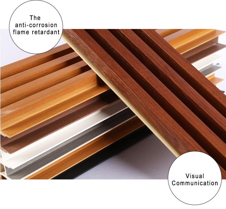Modern Design Fireproof WPC Wall Panel Siding for Wood House Water-proof and Durable