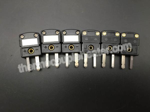 Black Thermoplastic Mini Thermocouple Connector Female Parts Thermocouple Wire