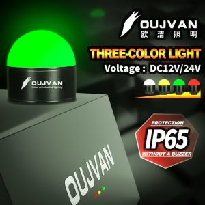 DC 24V LED Indicator Lamp 35mm Hemisphere 3 Color Signal Indicator Light With