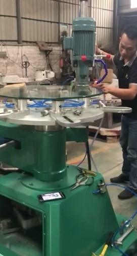 Cheap Manual Glass Edging Grinding Beveling Machine for Special Shape Glass Round Square Shape