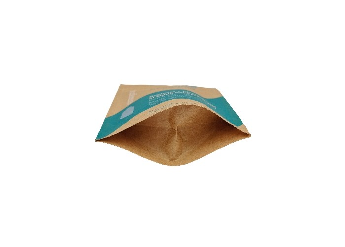 Wholesale Brown Kraft Paper Doypack Smell Proof Edible Packaging Stand Up Pouches