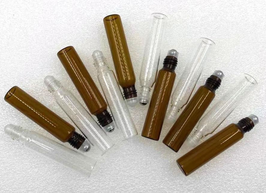 Refillable Glass Rollerball Perfume Bottles 3ml 4ml 5ml Clear Transparent