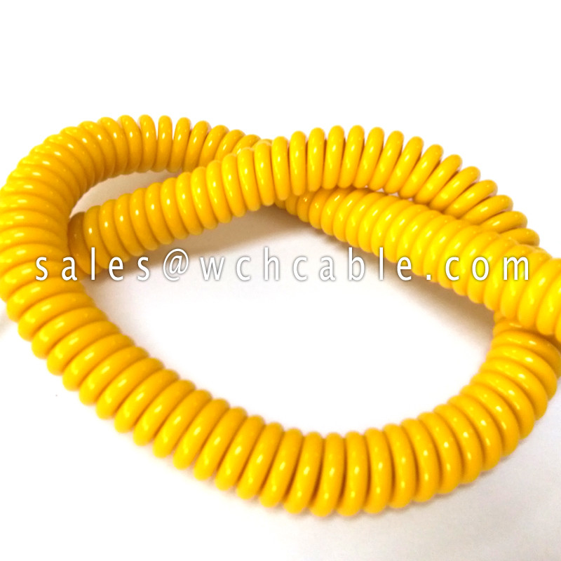 UL21327 Auto Vehicle Power Retractable Spiral Cable 80C 90V