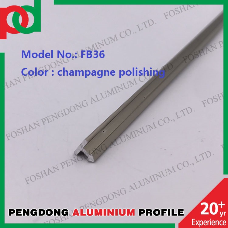 6mm T Shape Aluminum Trim Extrusions Silver anodized Tolerance 0.12mm