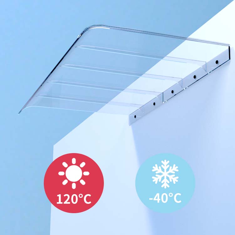 Clear Plastic PC Awning Canopy Polycarbonate Air Conditioner Awning