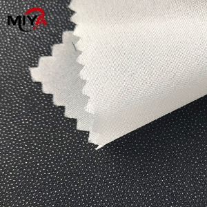 Double Dot Woven Fusing Polyester Interlining White Black